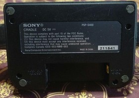 sony psp cradle psp-s400 Operation confirmed