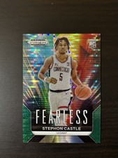 Stephon Castle 2024 Prizm Rookie Fearless Green Pulsar 5/25 JERSEY NUMBER RC #25