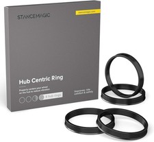 Set Of 4 Black Hub Centric Rings For Audi Vw Bmw Chrysler Dodge Pontiac Set Of 4 Black Hub Centric Rings For Audi Vw Bmw Chrysler Dodge Pontiac