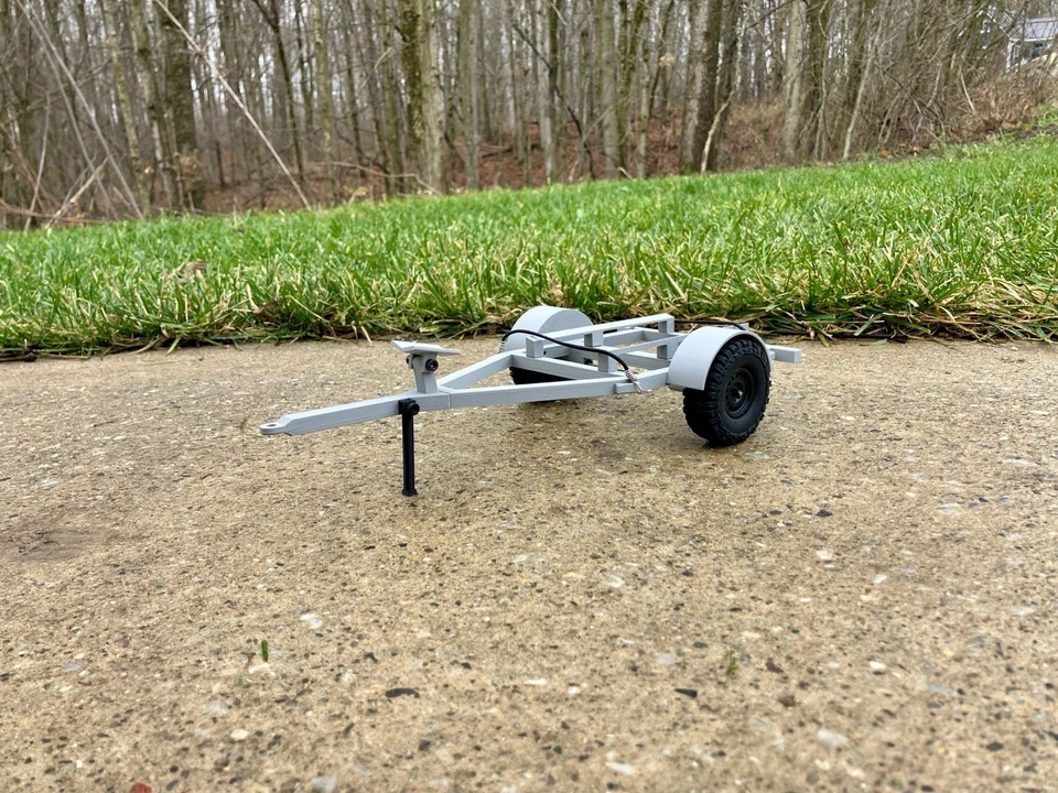 3D Printed RC Boat Trailer For Proboat SprintJet - Grey - Single Axle - Image 4 of 4