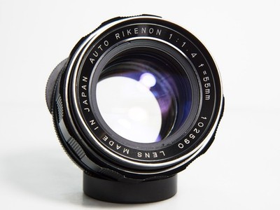 Ricoh Auto Rikenon (Tomioka Planar) 55mm f1.4 M42 Lens