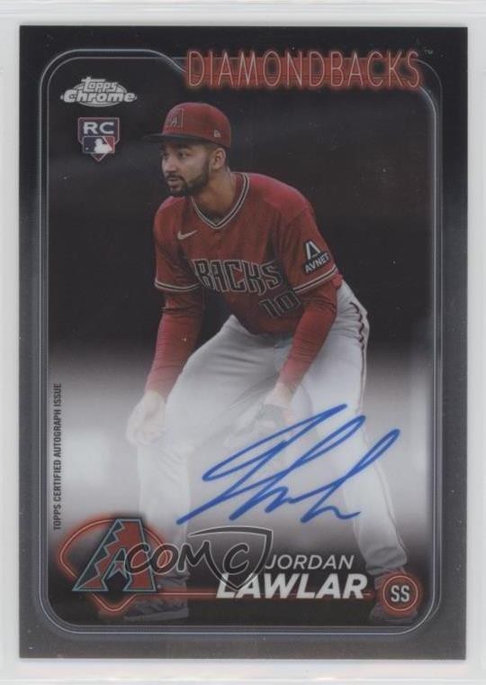 2024 Topps Chrome Rookie Auto Jordan Lawlar #RA-JLA Auto 4jk