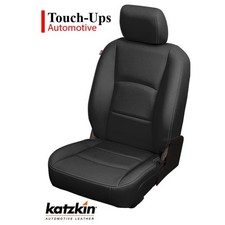 For 13-2018 Dodge Ram Crew Cab Black Leather Seat Covers Katzkin Solid Rear 2pc