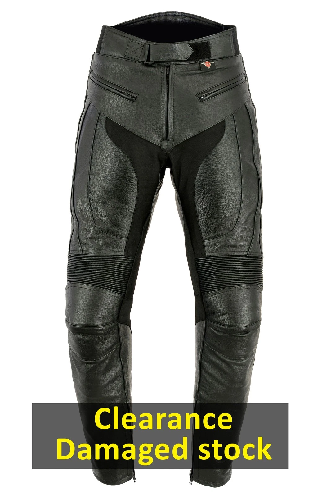 Leather Motorbike Motorcycle Trousers Sports Biker Mens Racing With CE Armour