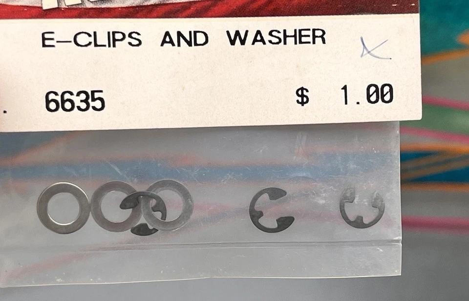Clips y arandelas Team Associated 1:10 E herrajes #6635 SELLADO DE FÁBRICA NUEVO Foto 2 de 2