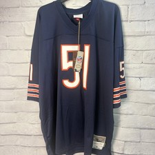 Dick Butkus #51 Chicago Bears 1966 Throwbacks Mitchell Ness Jersey 4X NWT