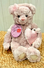 GUND "Love You Grandma" Just For You - 12" Blush Pink Bear 15076 w/Heart pillow