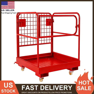 #ad 36#x27;#x27;x36#x27;#x27; Forklift Work Platform Safety Cage Basket Heavy Duty 1200lbs Capacity $143.89