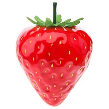 13inch Large Artificial Red Strawberry, Oversize Fake Fruit, Home Kitchen Decor