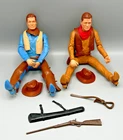 Vintage Marx Johnny West Action Figures Lot Best of the West Cowboy 12” w/ Rifle