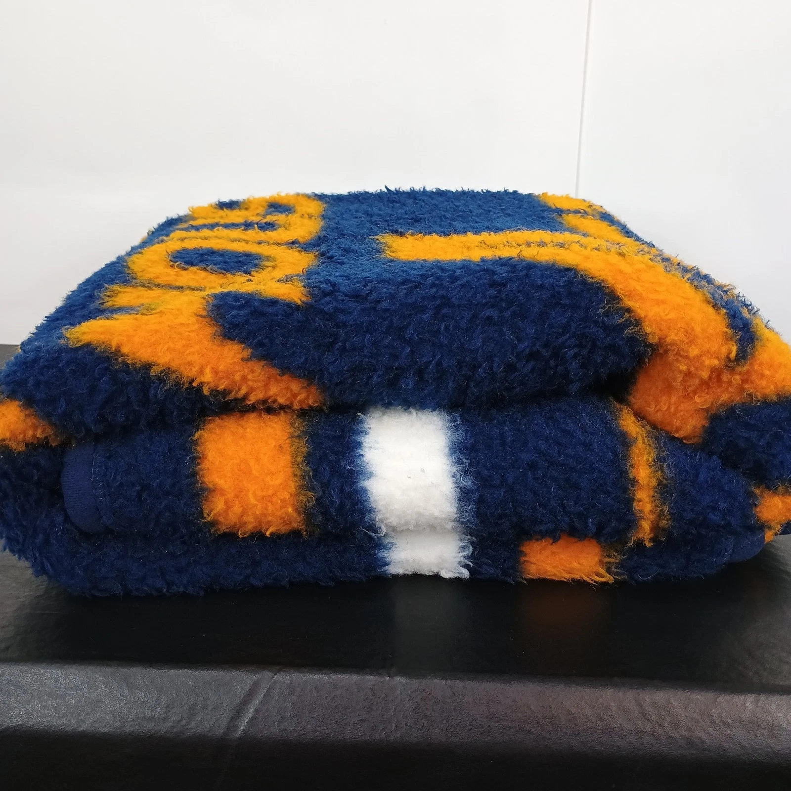 Vintage 1994 Houston Astros Biederlack Fleece Throw Blanket 48 X 55" Navy/Orange