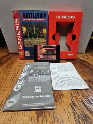 Super Battleship (Sega Genesis, 1993) CIB Tested & Working 