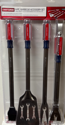 #ad BRAND NEW CRAFTSMAN 4 PC BBQ GRILL TOOL SET 941628 NOS LIFETIME WARRANTY 🔥🔥🔥 $74.79