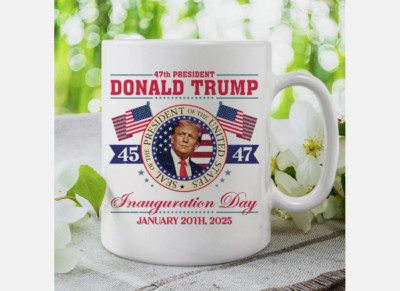 47th US President Trump Donald Trump Vance Inauguration Day 2025 Coffee Mug 11oz