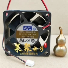 AVC DS06025B12U 6025 DC12V 0.7A 6CM 4-Wire Dual Ball Cooling Fan