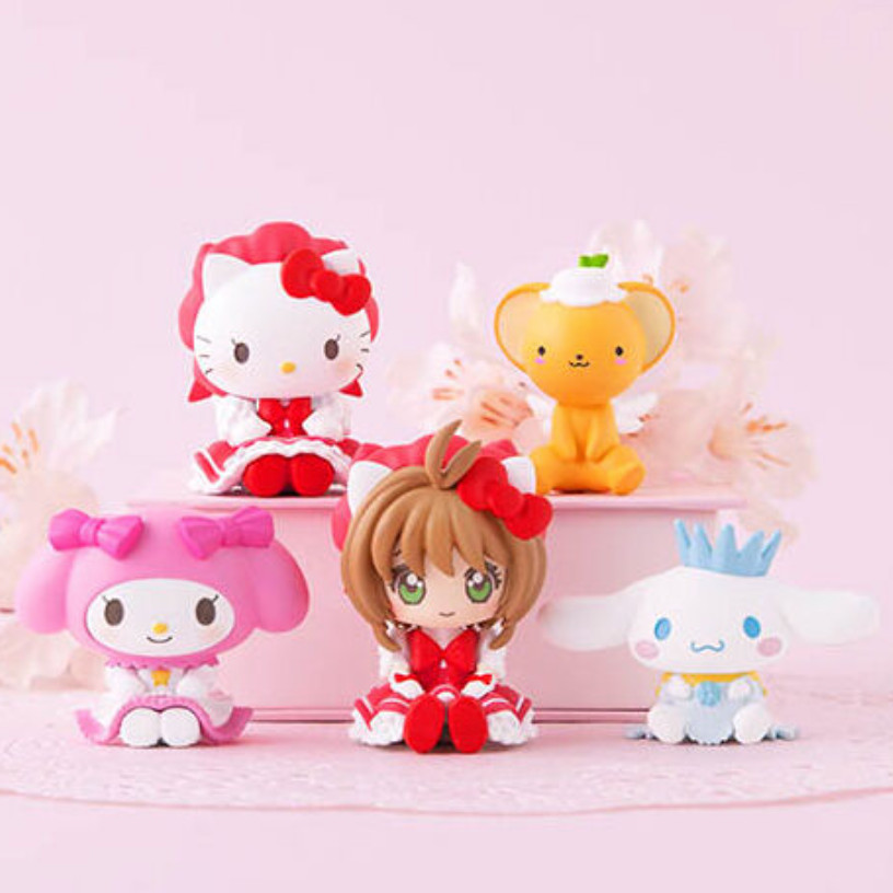 Juego Completo Figura Mascota Especial Personajes Bandai Card Captor Sakura x Sanrio