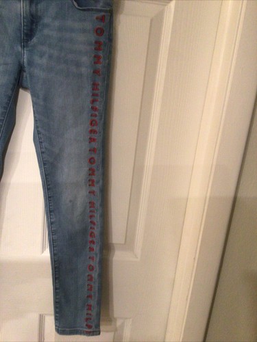 Tommy Hilfiger Girls Skinny Jeans Denim Adjustable Waist Size 12 - Picture 2 of 5