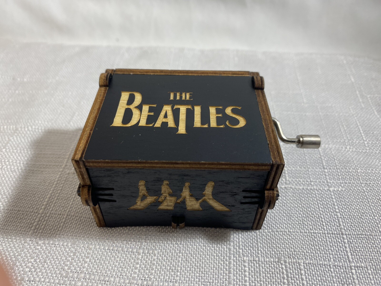 The Beatles Music BoxLet It Be Classic Handcrank Carved Wooden LAST