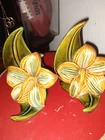 2 Royal Haeger Calla Lily Bookends by Royal Hickman R475 Vintage