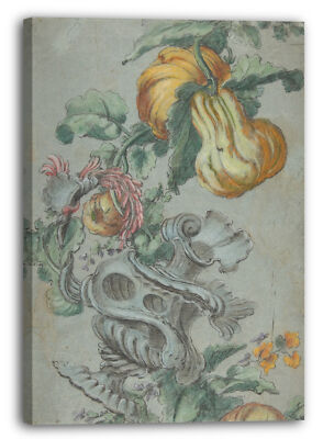 Kunstdruck Alexis Peyrotte - Ornamentales Design mit Früchten und Blumen