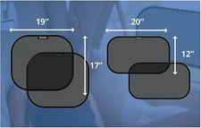 Car Sun Shade for Side and Rear Window (4 Pc Set) Car Sunshade Protector