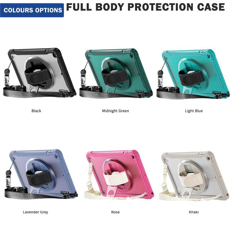 Stand Case Fr iPad 7th 8th 9th 10th Generation 10.2 10.9 Air 2 Rugged Shockproof - Image 2 of 4