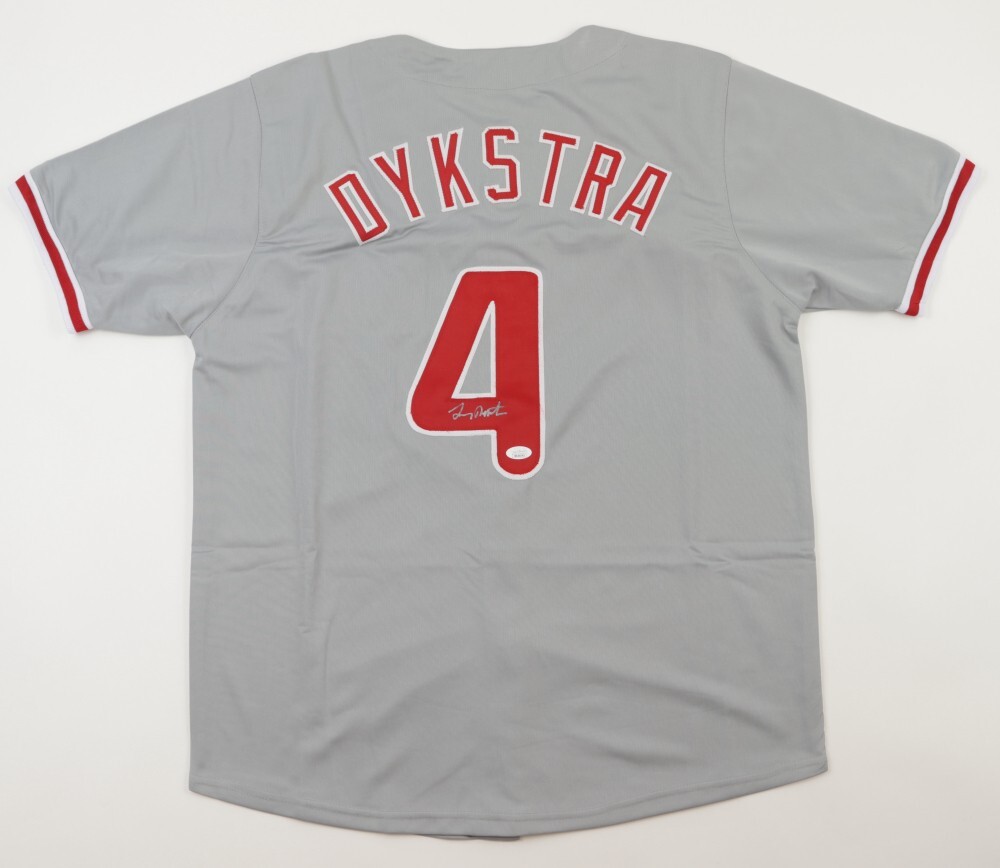 Lenny Dykstra Autographed Signed Philadelphia Phillies Philadelphia Phillie Jersey (JSA COA) 3xAll Star Outfielder 