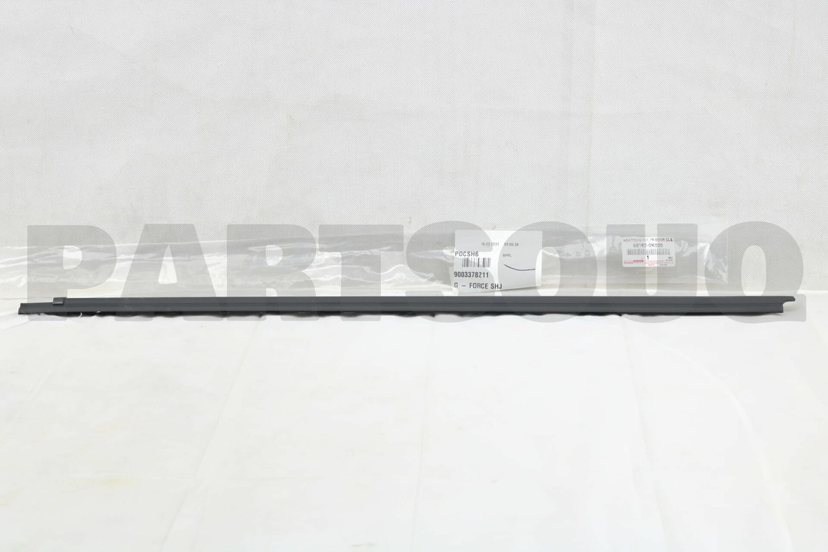 681620K020 Genuine Toyota WEATHERSTRIP ASSY, FRONT DOOR GLASS 