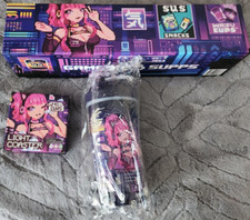 Waifu Cup Pixel Cups 2069 Bundle Cup, LED Coaster and RGB Mousepad