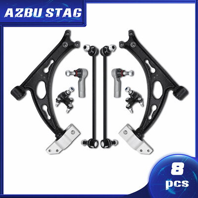 Front Control Arm Ball Joint Sway Bar Kit for Audi A3 Volkswagen Jetta Golf-8Pcs