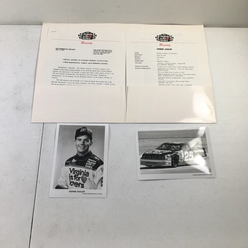 Vintage 1993 NASCAR Hermie SadlerMedia Guide Rare Virginia Is For Lovers Racing