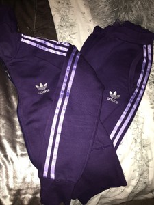 adidas originals purple tracksuit