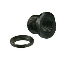 Aluminum Black Adapter Convert 1/2x28 TPI Thread to 5/8x24 TPI Thread