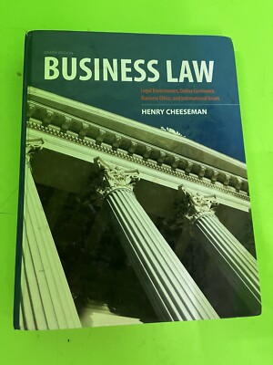 Business Law; 8th Edition - 0132890410, hardcover, Henry R Cheeseman Pearson