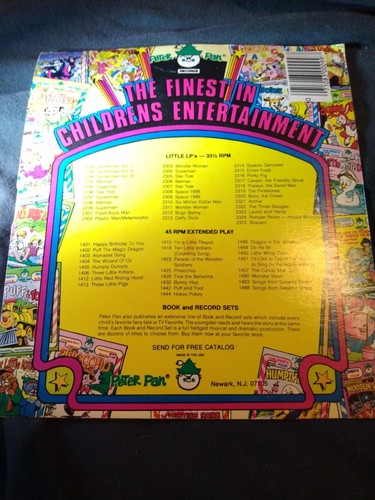 Peter Pan Records The Wizard of Oz Story 45 RPM Record Vinyl LP Children' Story - Picture 4 of 6