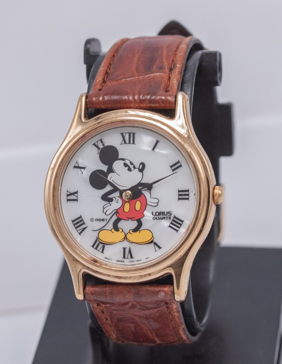Seiko Vintage Lorus Quartz Mickey Mouse Watch Lorus World Flags - Main Image