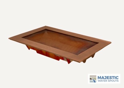 10'' x 6'' Square Splash Guard in Brushed Copper