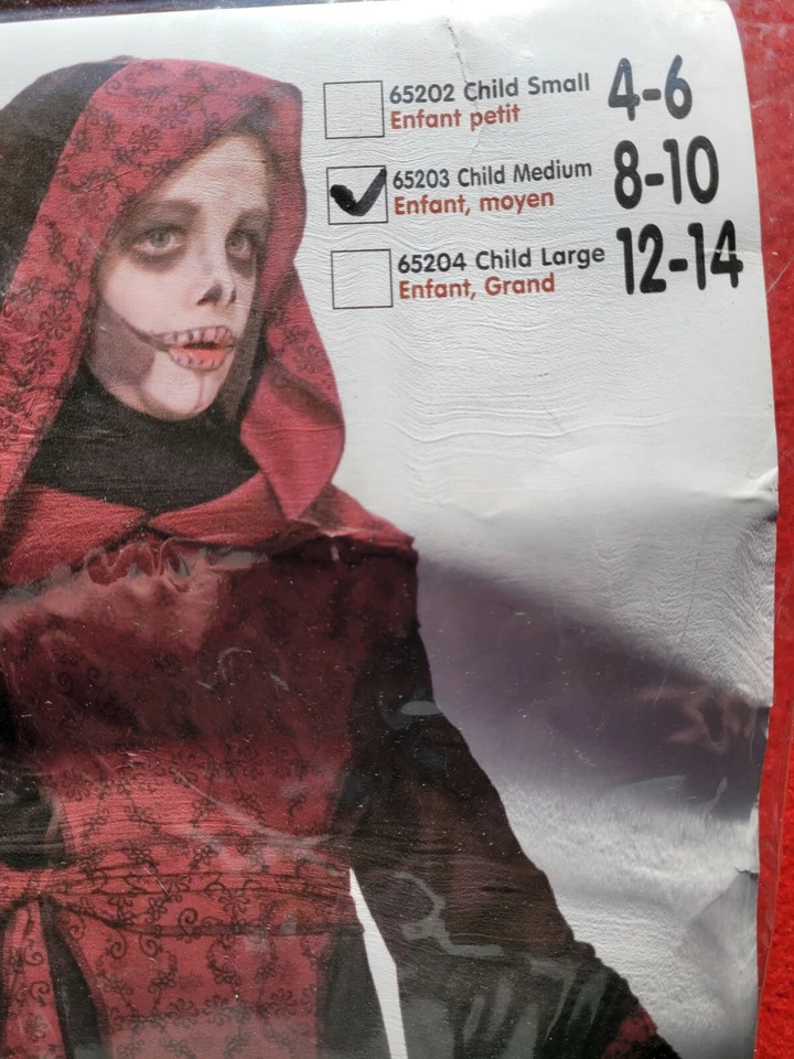 Bata de terror de Halloween para niños talla 8-10 Foto 2 de 4