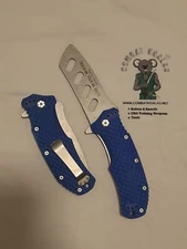 Folding Training Knife Steel Martial Arts Plastic Handle