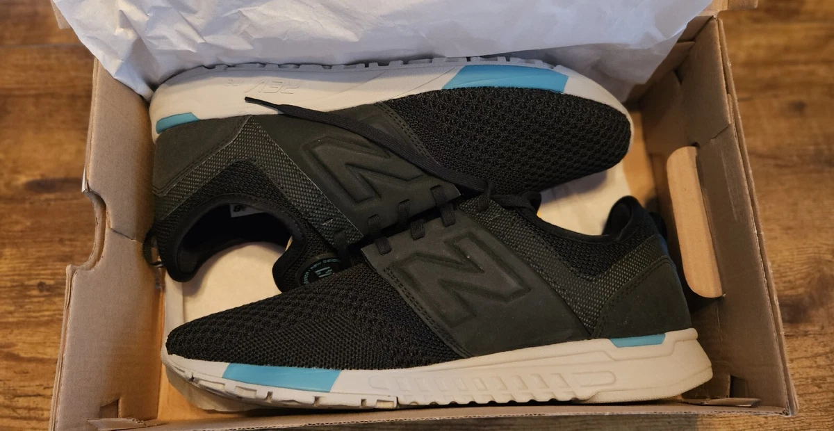 New Balance Men s MRL247KB Sport Sneaker Black Teal Size 10
