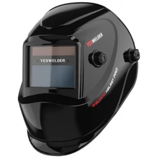 YESWELDER True Color Auto Darkening Welding Helmet, Shade 4/9-13, Solar Powered