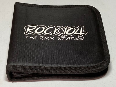 Portable Zippered CD/DVD Storage Case/Organizer - Rock 104 Radio, Gainesville,FL
