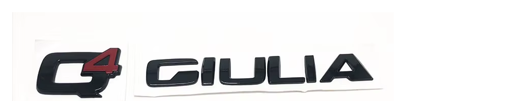 Car metal tail letter decorative sticker For Alfa Romeo Q4 Giulia