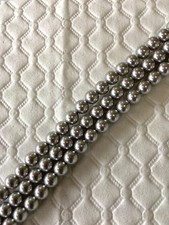50 pc SWAROVSKI CRYSTAL Light Grey Pearls 5mm Loose BEADS 5810, Round Free Ship
