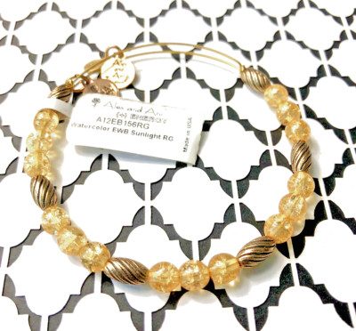 NEW! ALEX ANI ''WATERCOLOR SUNLIGHT'' RG Yellow Bracelet, RARE
