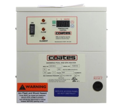 CE Series Electric Pool Heater 18kW - 208 Volts Three-Phase - 50 Amps