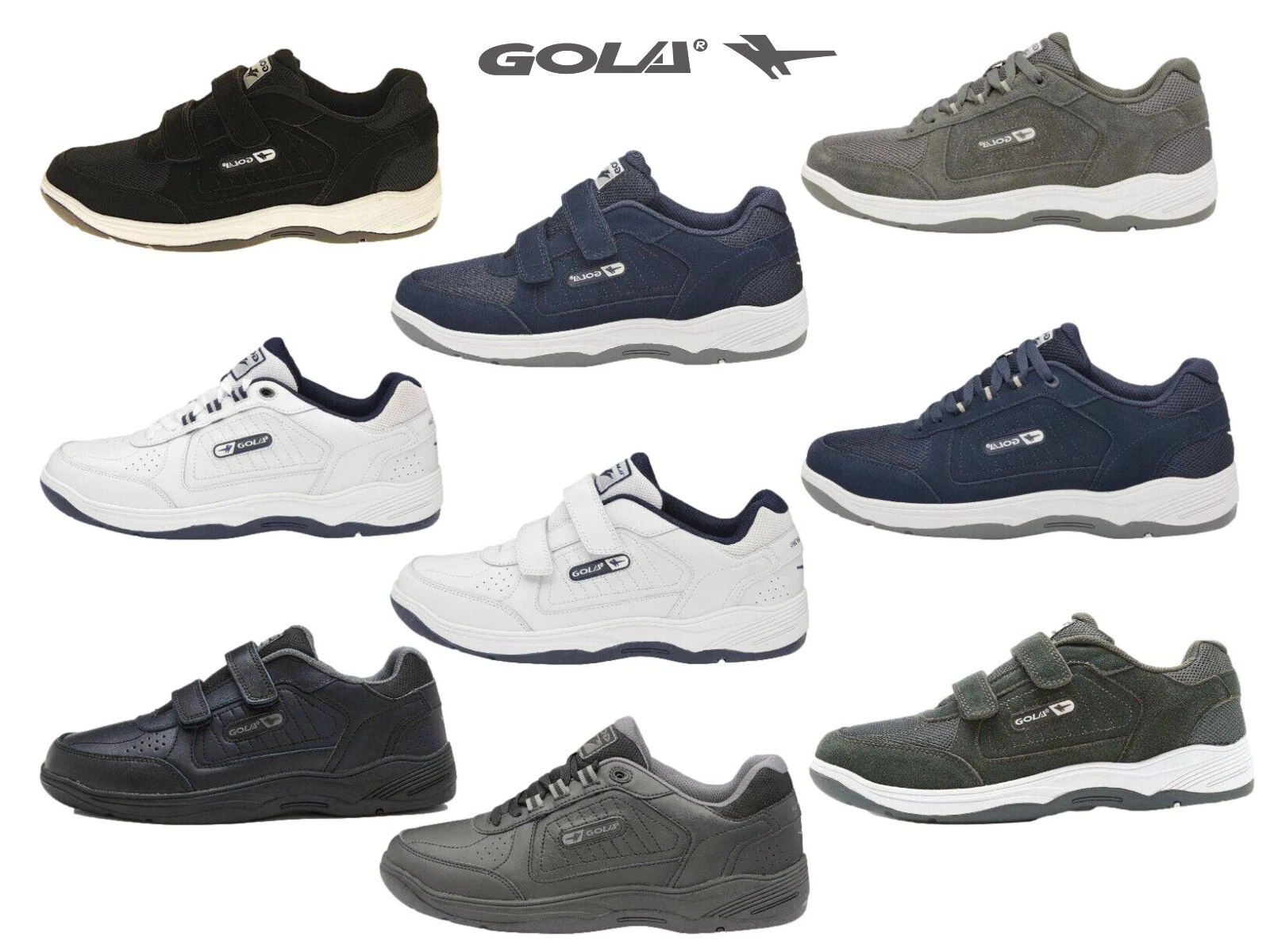 Mens Gola Belmont Trainers Wide Fit E Active Casual Leather Shoes Sizes 7-15
Opens in a new window o