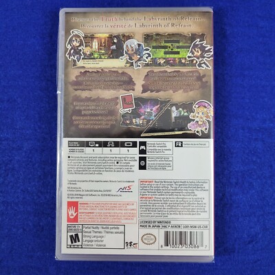 Nintendo Switch LABYRINTH OF REFRAIN Coven of Dusk *x *US VERSION