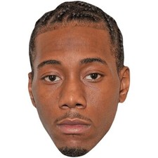 Kawhi Leonard Stubble Celebrity Mask, Flat Card Face, Fancy Dress Mask