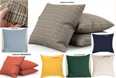 Sunbrella Outdoor Pillows with zippers, PRINCIPLE TROPICS